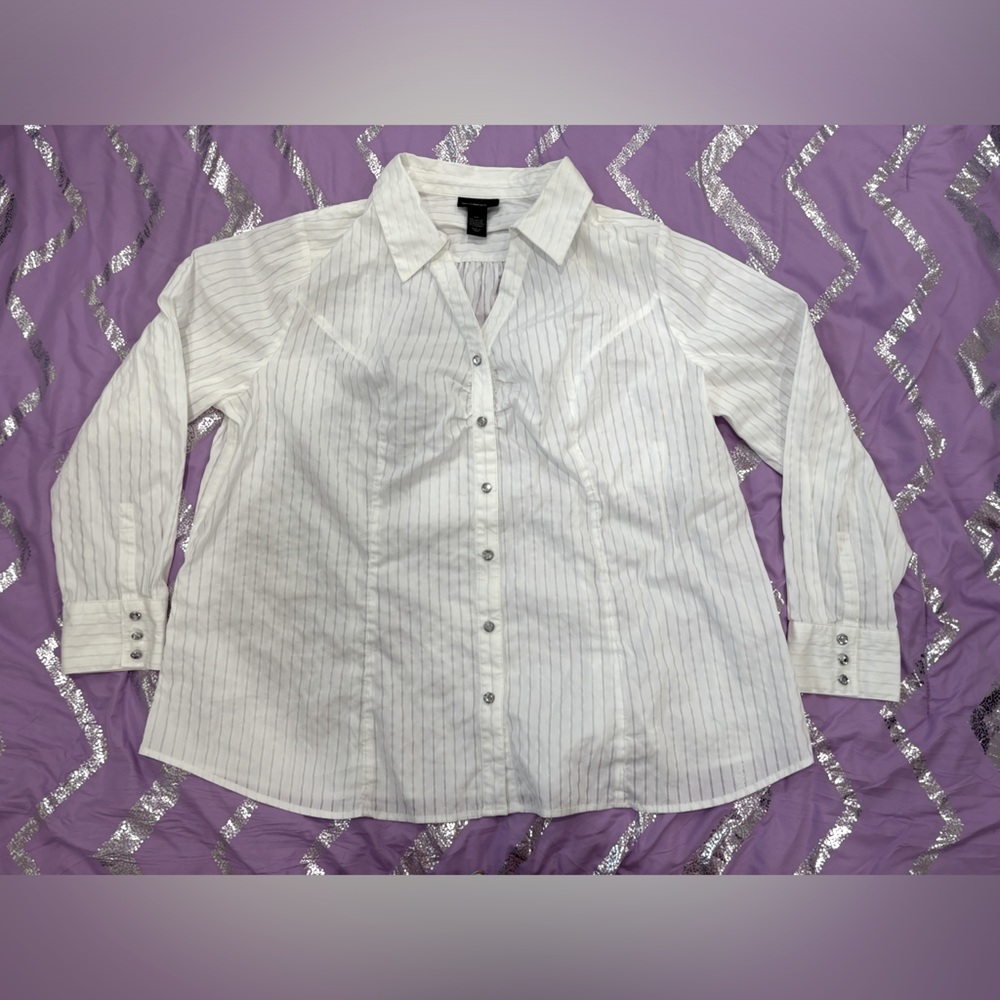 Lane Bryant button down blouse size 24